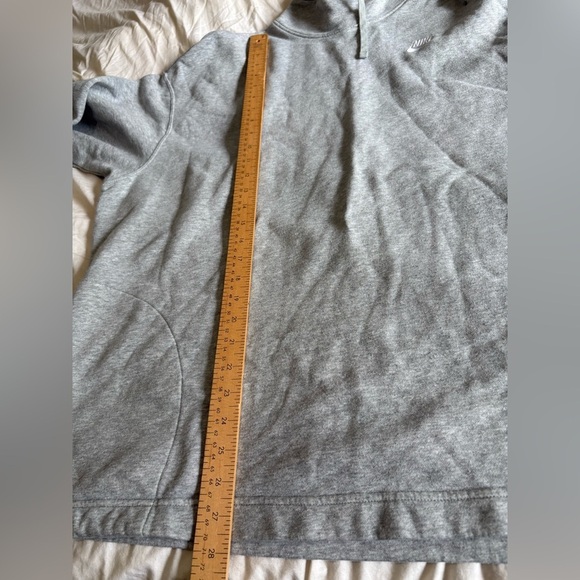 Nike women’s grey club fleece oversized mock neck sweater large fits XL-xxl - Picture 11 of 12